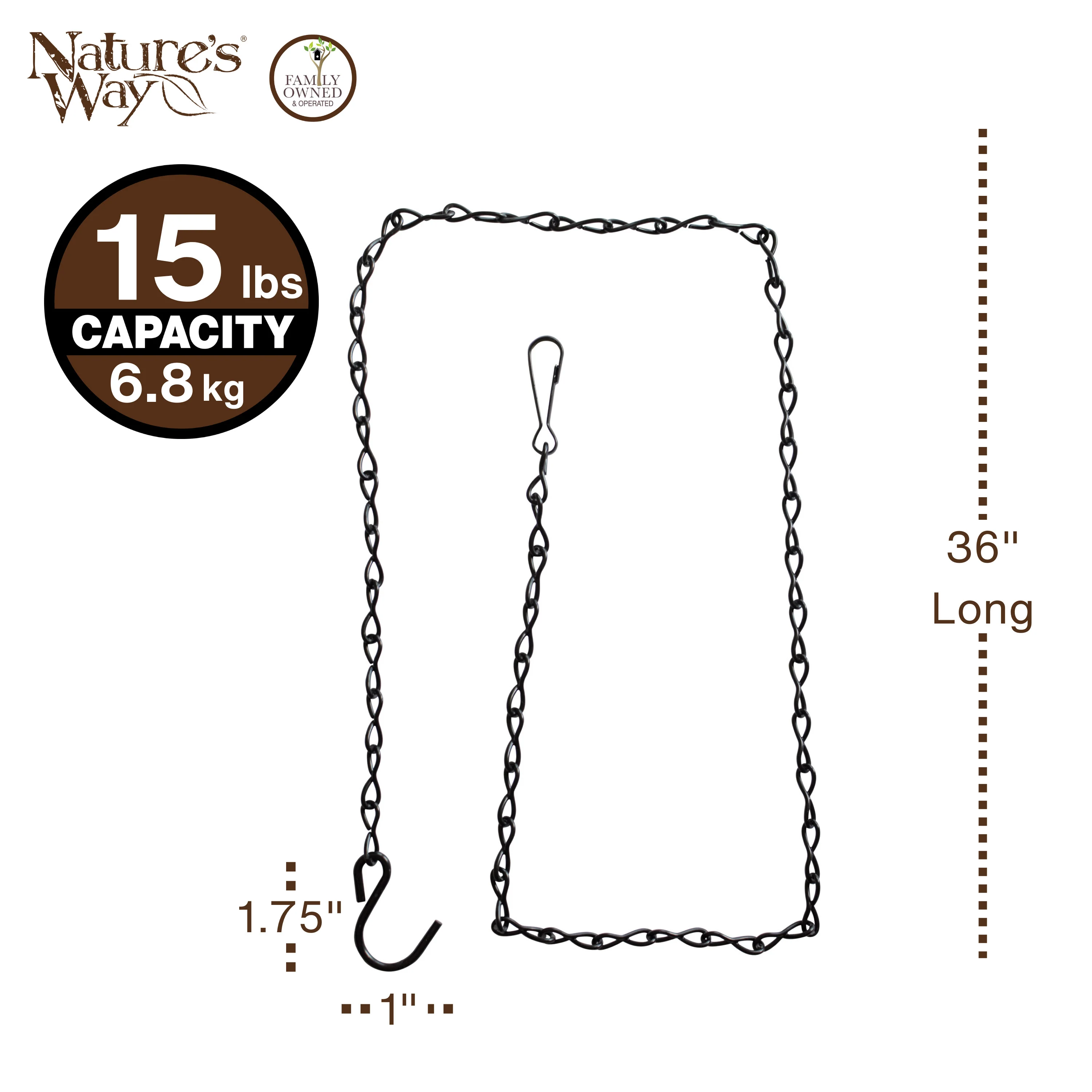 36" Bird Feeder Hanging Chain - Image 2