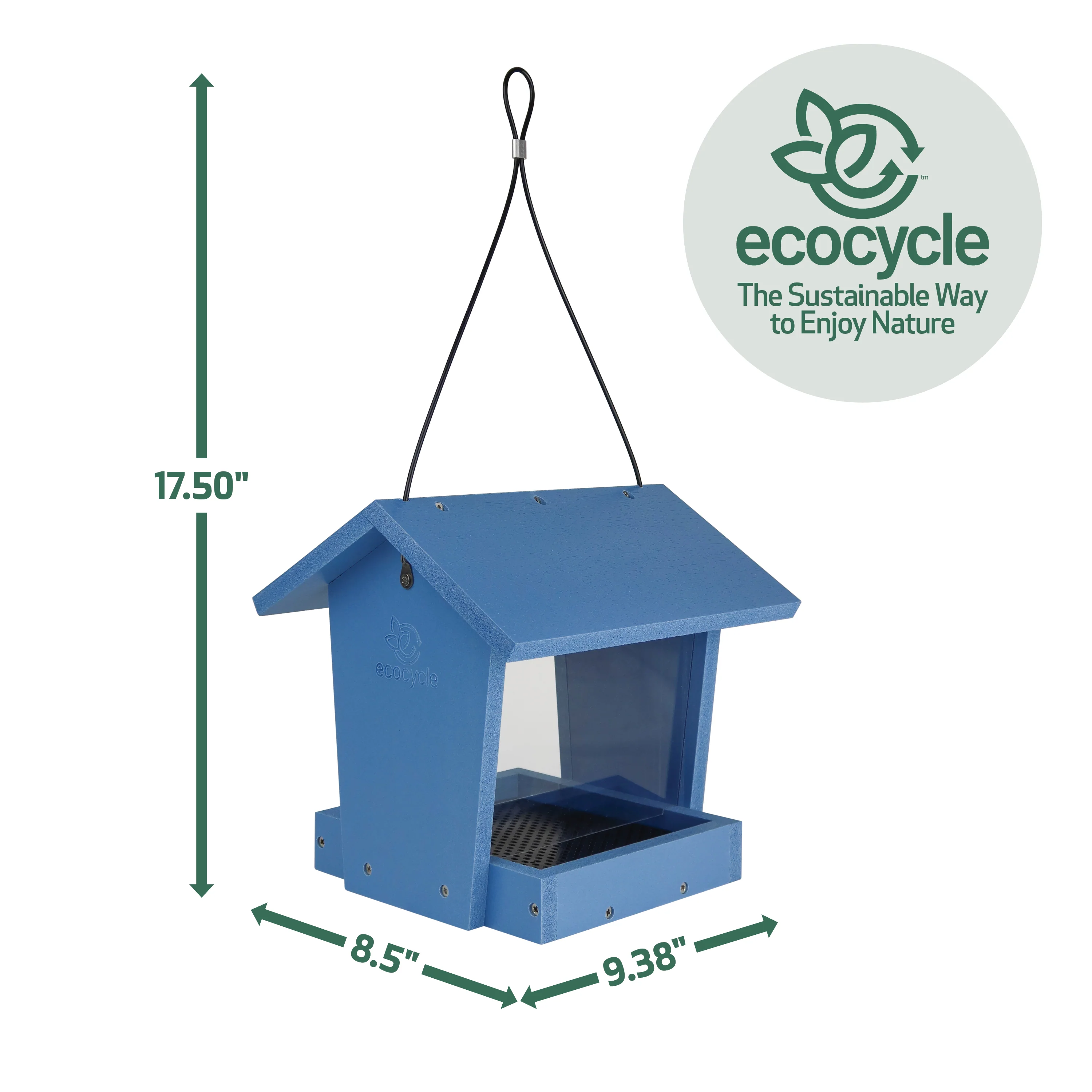 Bird Banquet Recycled Plastic Hopper Bird Feeder - Image 2