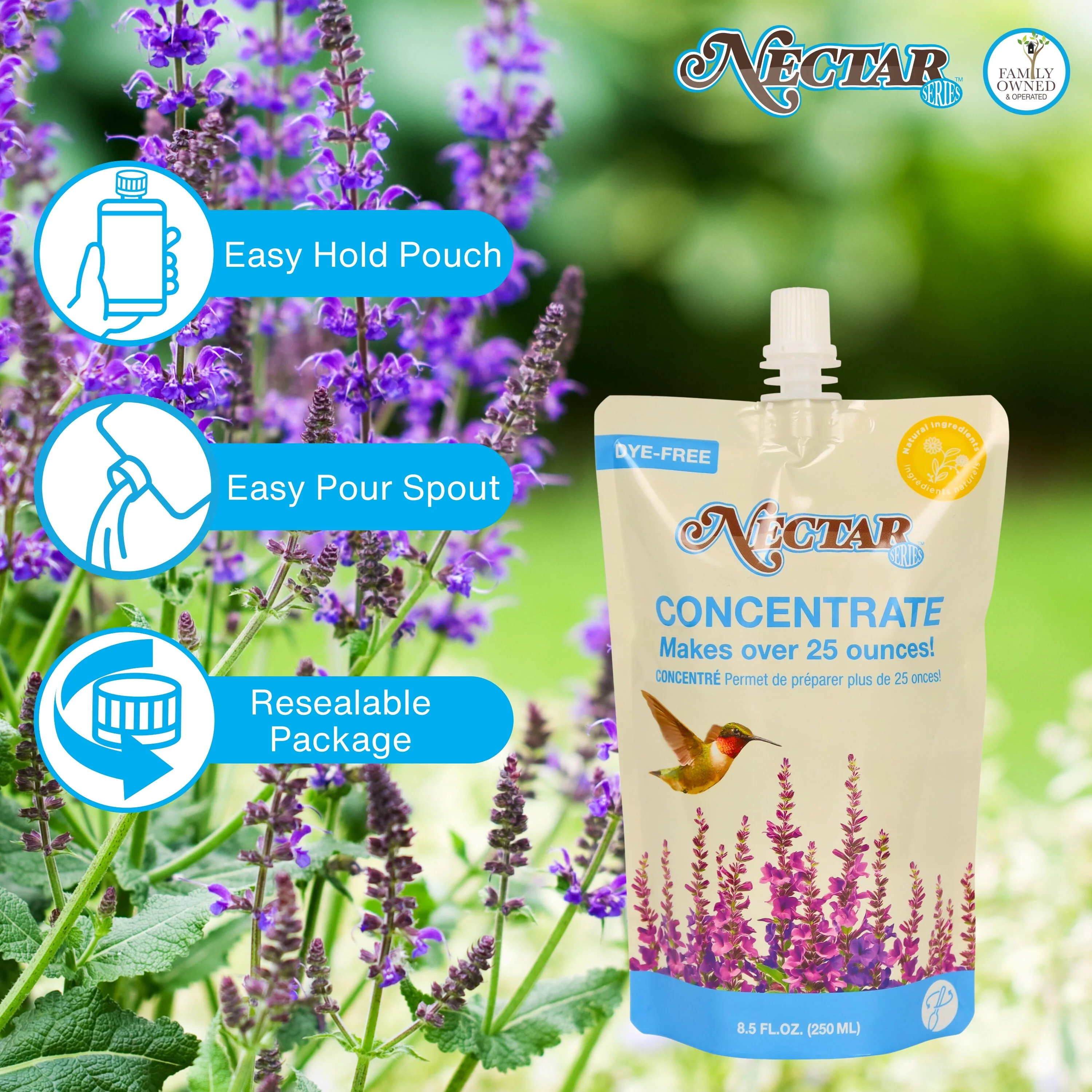 Nectar Series™ Clear Hummingbird Nectar Concentrate, 8.5 oz - Image 3