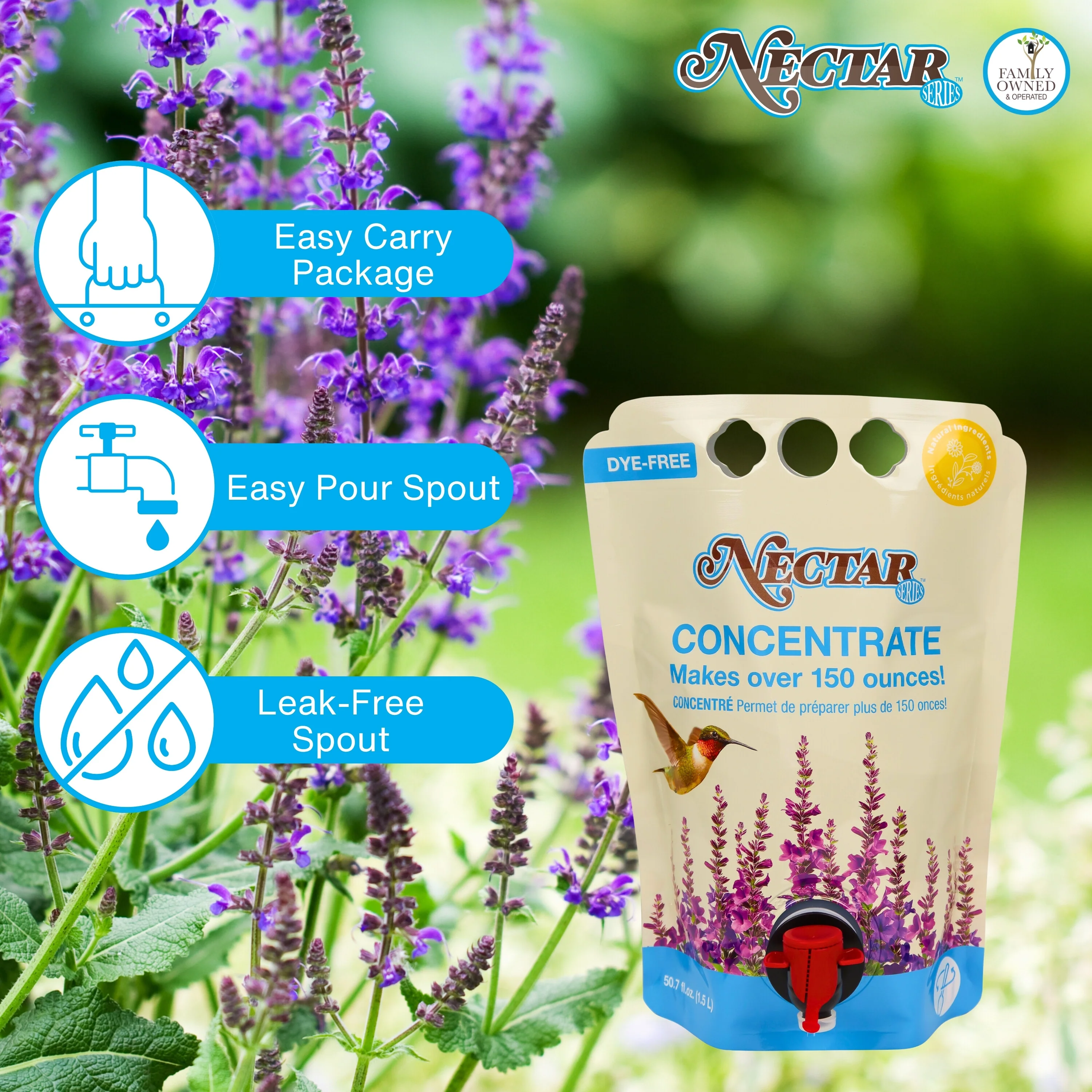 Nectar Series™ Clear Hummingbird Nectar Concentrate, 51 oz - Image 3