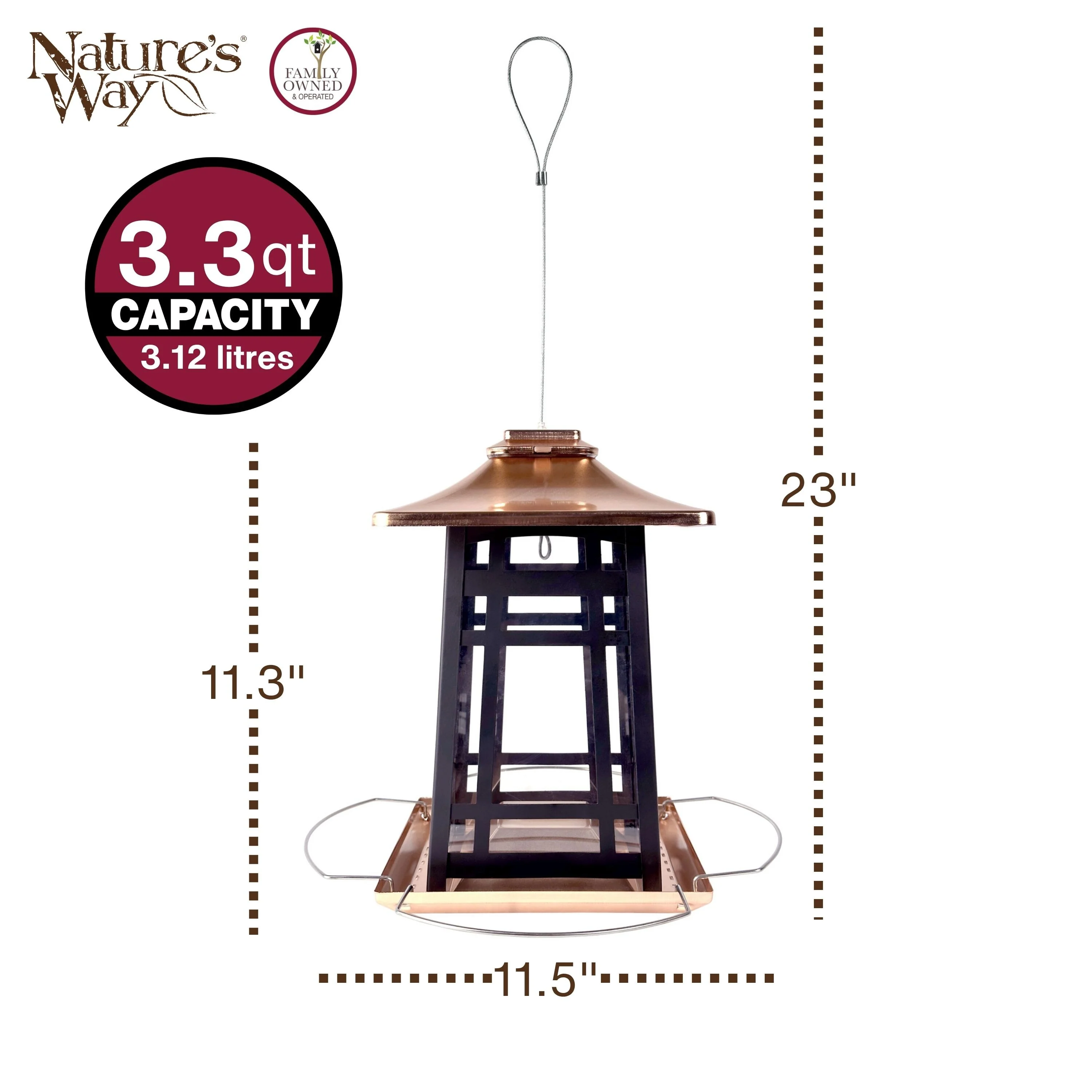 Copper Arches Metal Gazebo Bird Feeder - Image 2