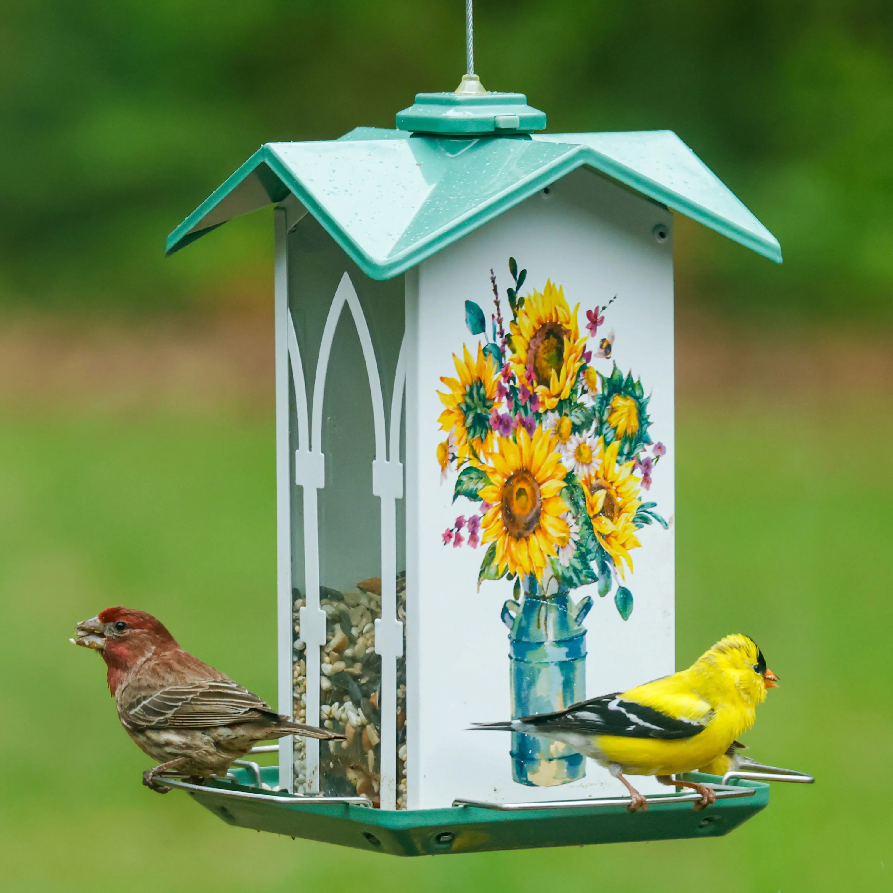 Country Cottage Metal Gazebo Bird Feeder