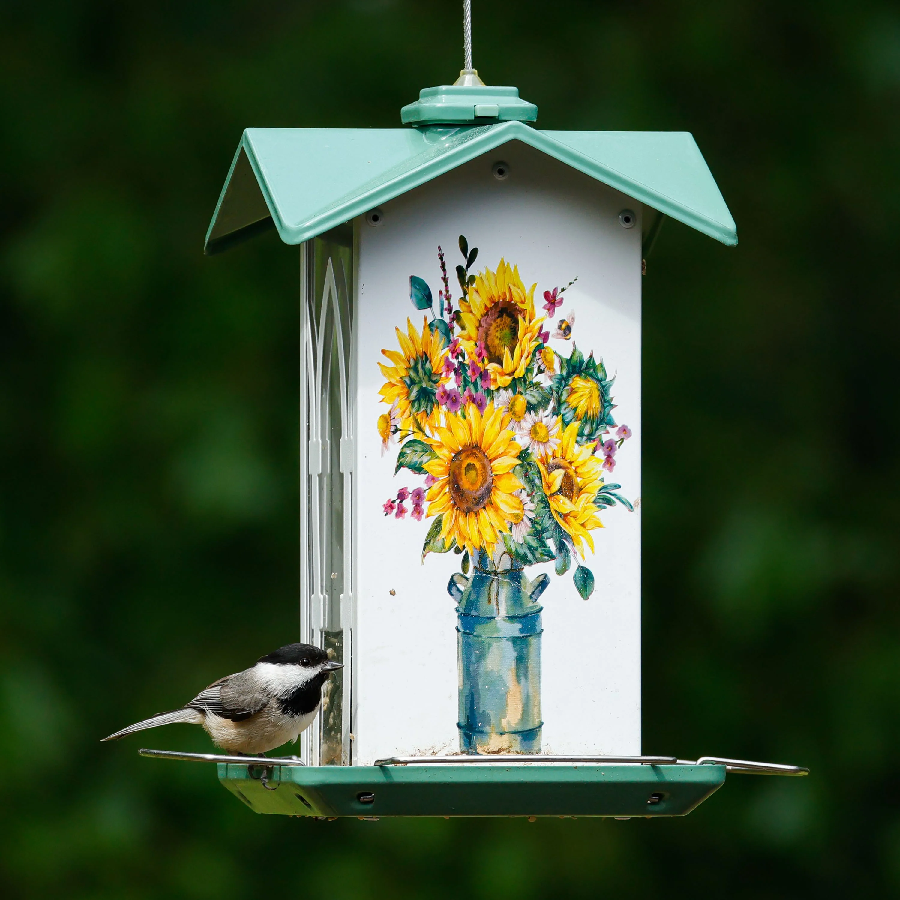 Country Cottage Metal Gazebo Bird Feeder - Image 7