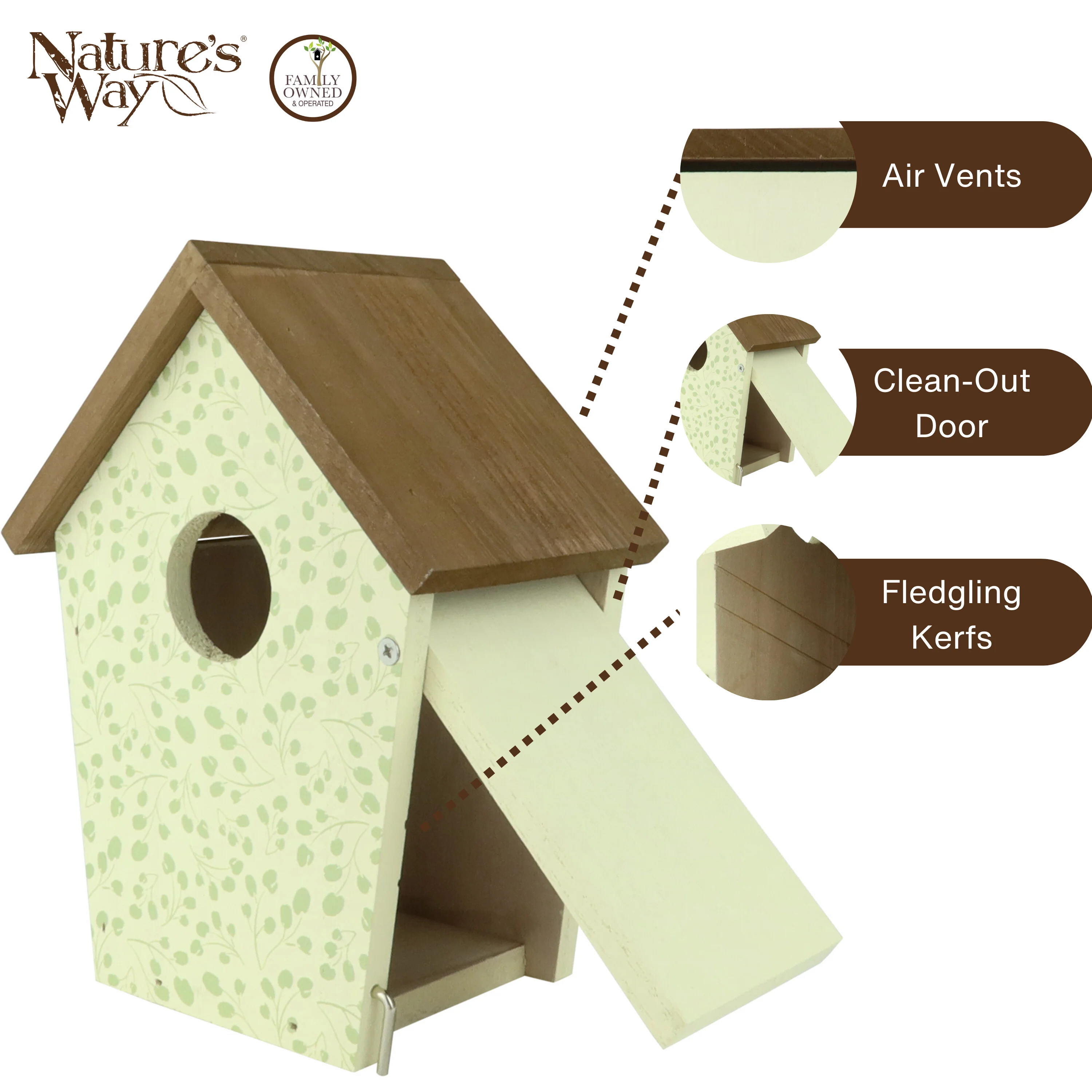 Spring Ivy Decorative Bluebird House - Image 4