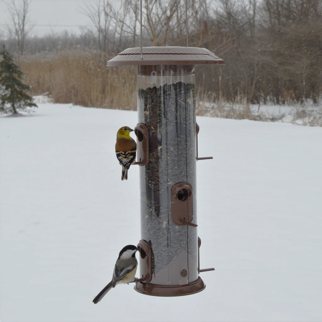 Wide Deluxe Funnel Flip-Top Tube Feeder - Image 8
