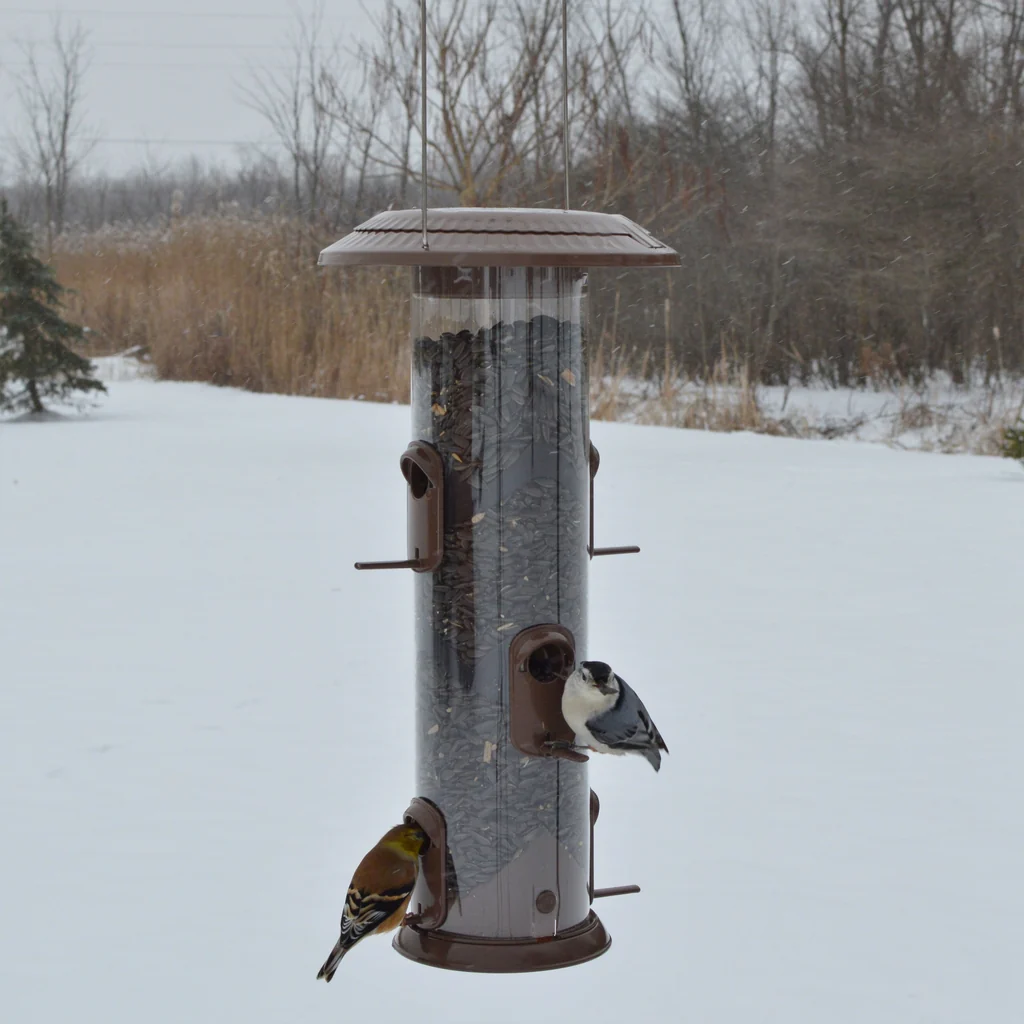 Wide Deluxe Funnel Flip-Top Tube Feeder - Image 9