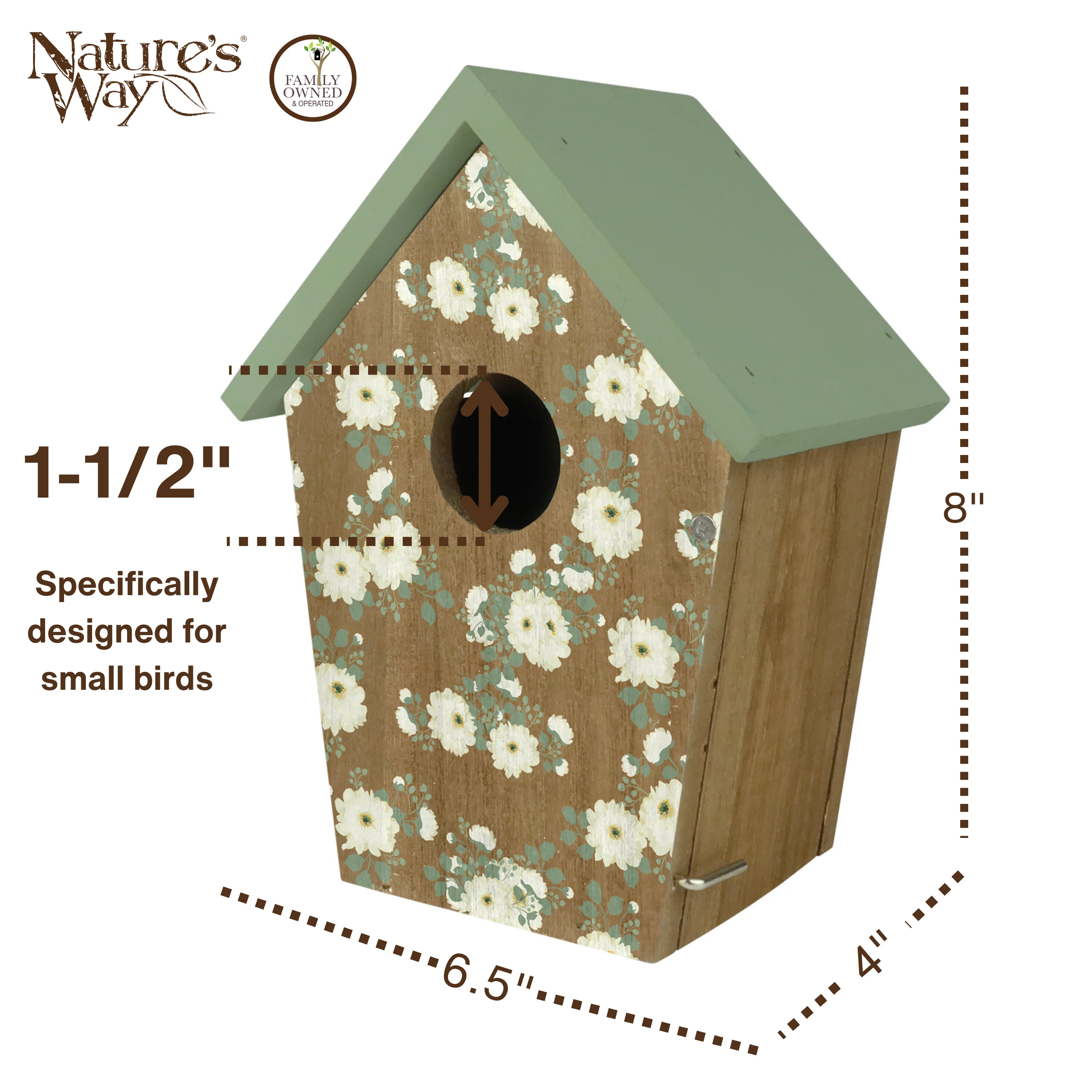 Verdant Petals Decorative Bluebird House - Image 2