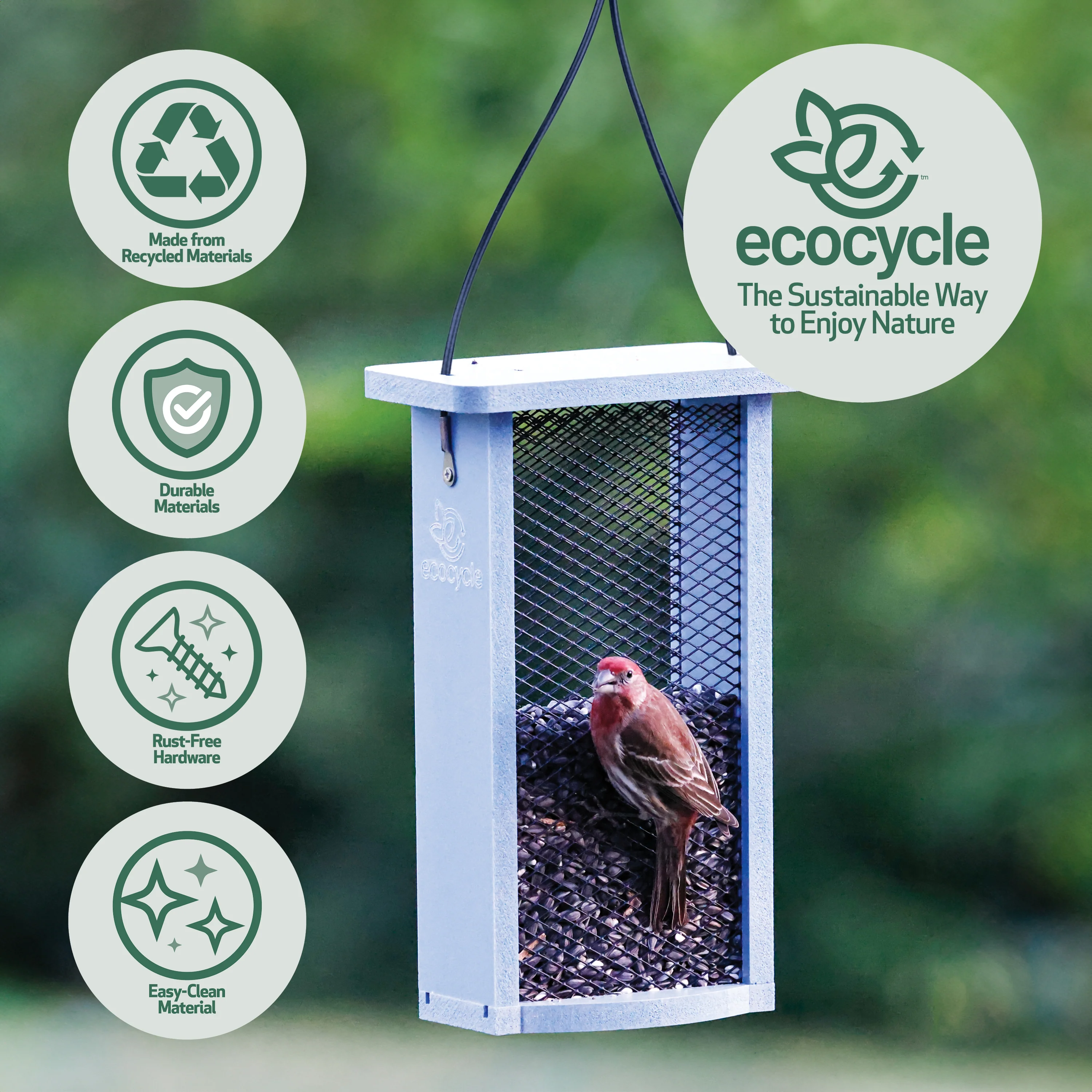 Mesh Morsels Recycled Plastic Mesh Bird Feeder - Image 3