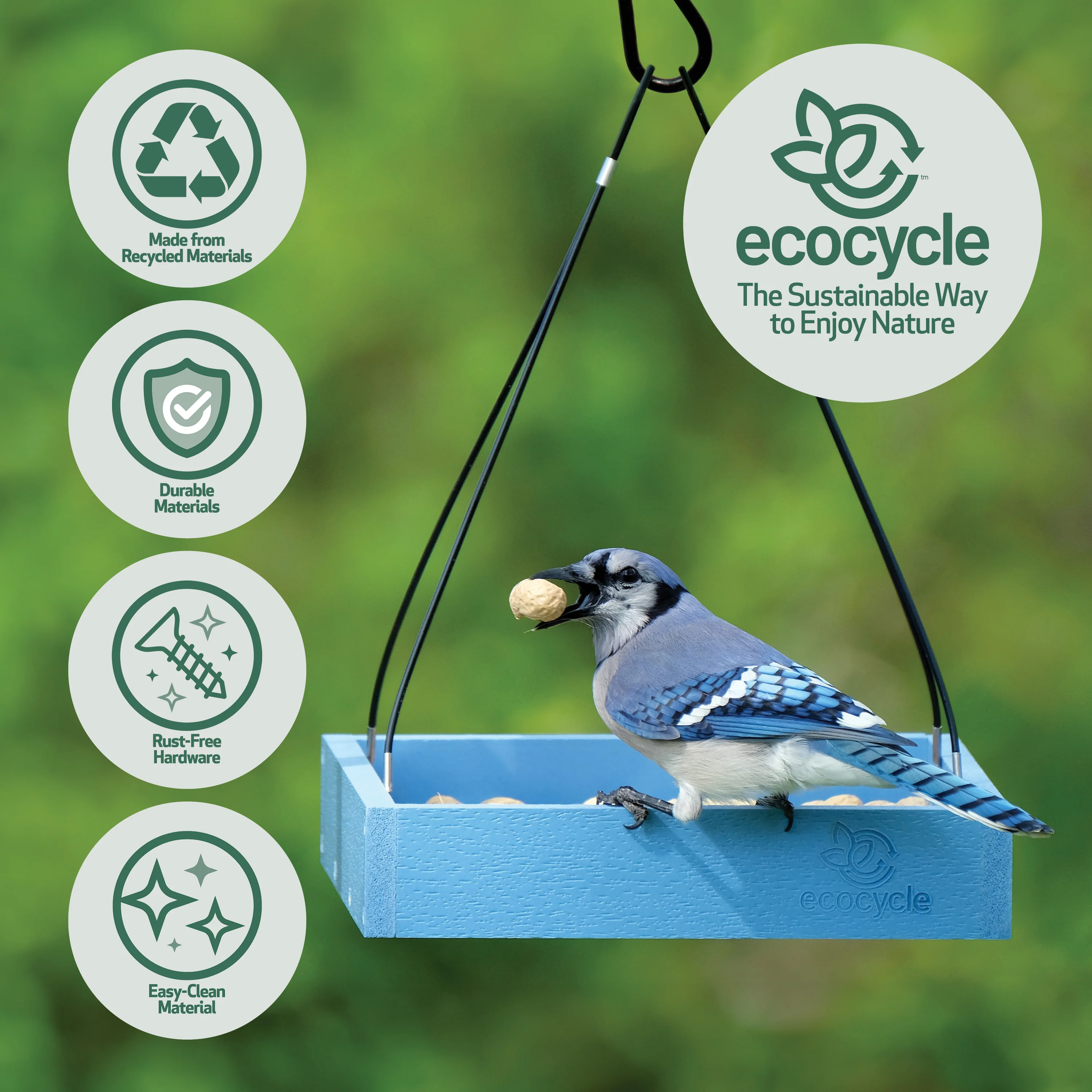 Perfect Picnic Recycled Plastic Bird Feeder - Image 3