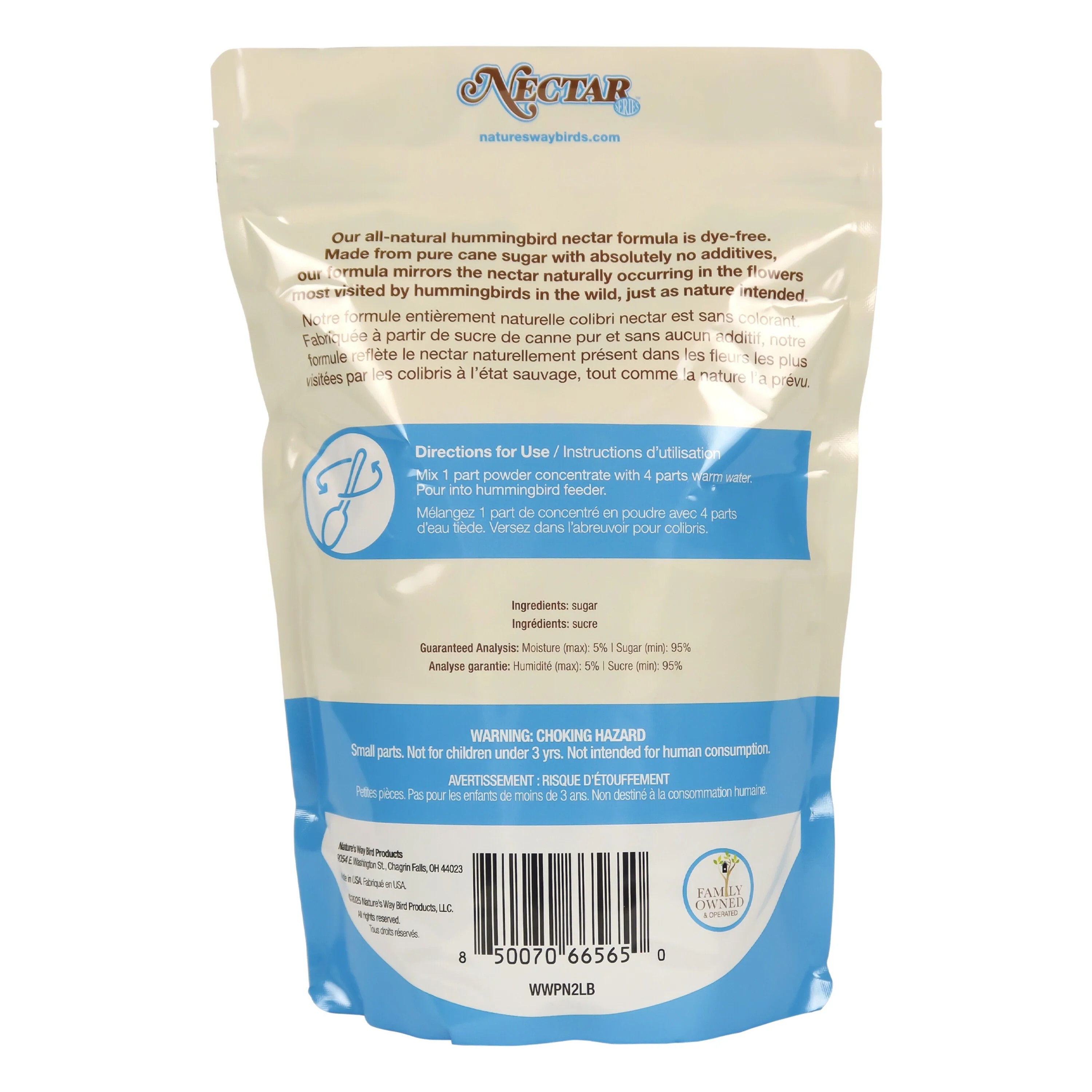 Nectar Series™ Clear Hummingbird Nectar Powder Concentrate, 2 lb - Image 2