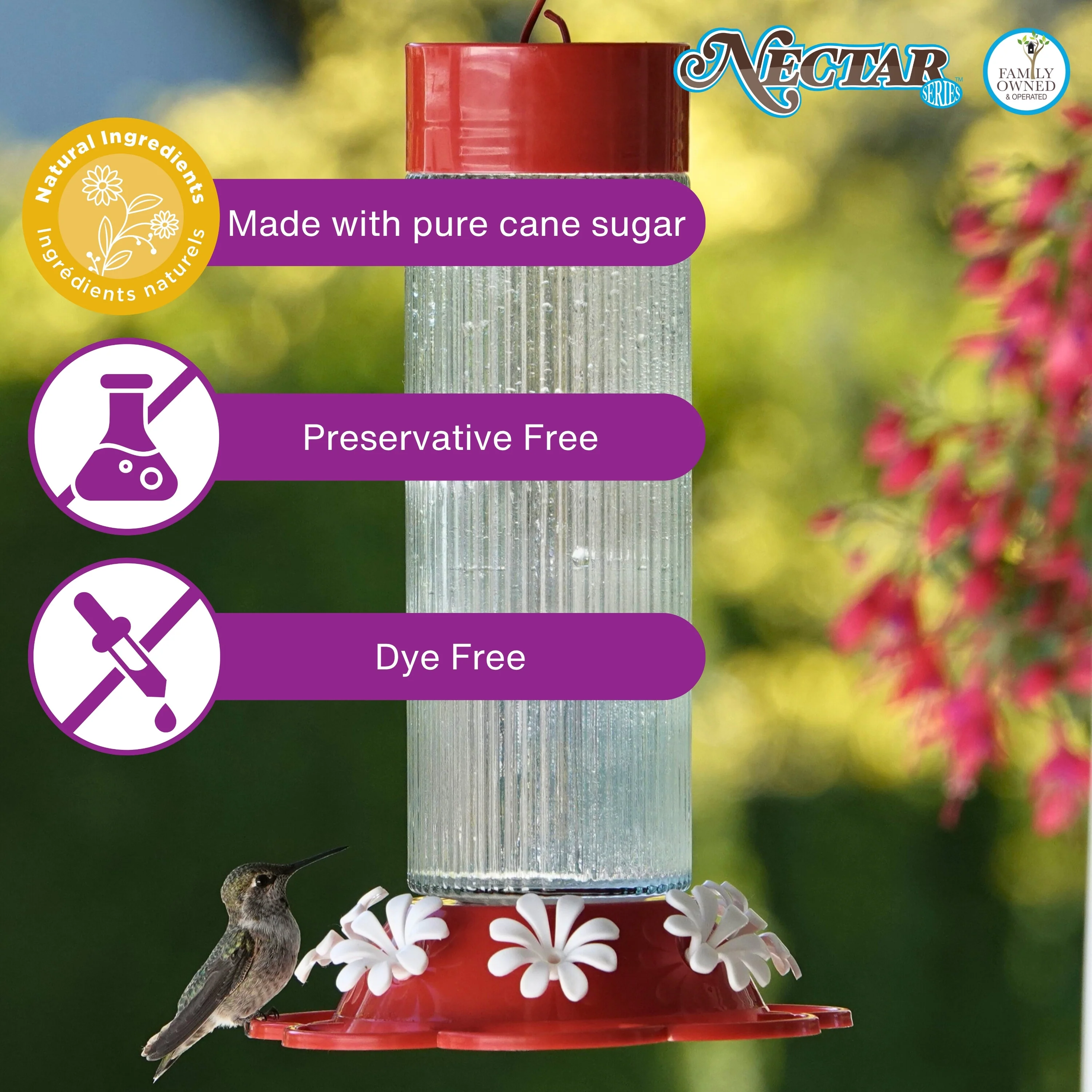 Nectar Series™ Ready-to-Use Clear Hummingbird Nectar, 8.5 oz - Image 4
