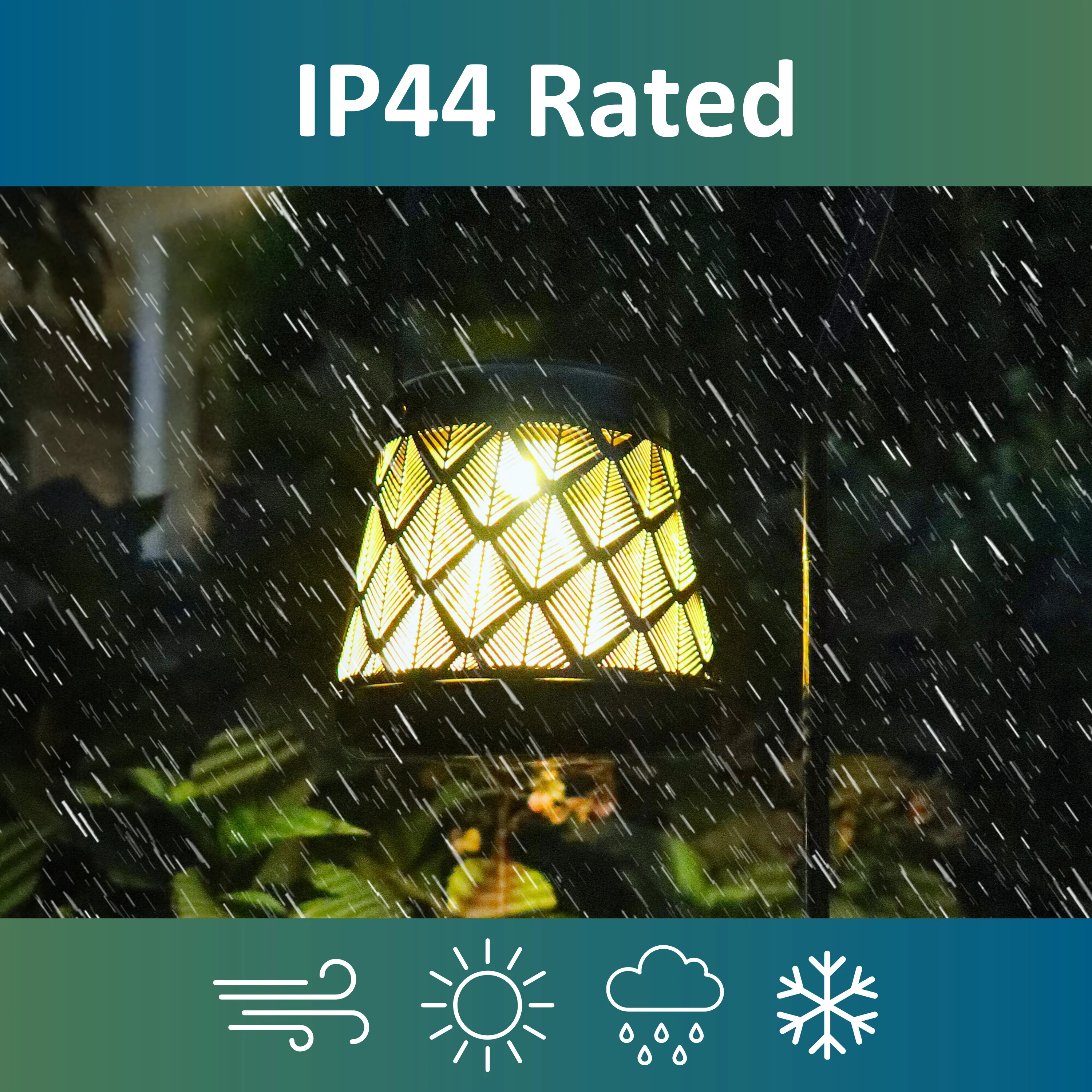 Solar LED Stake Lantern with Shepherd Hook - Image 6