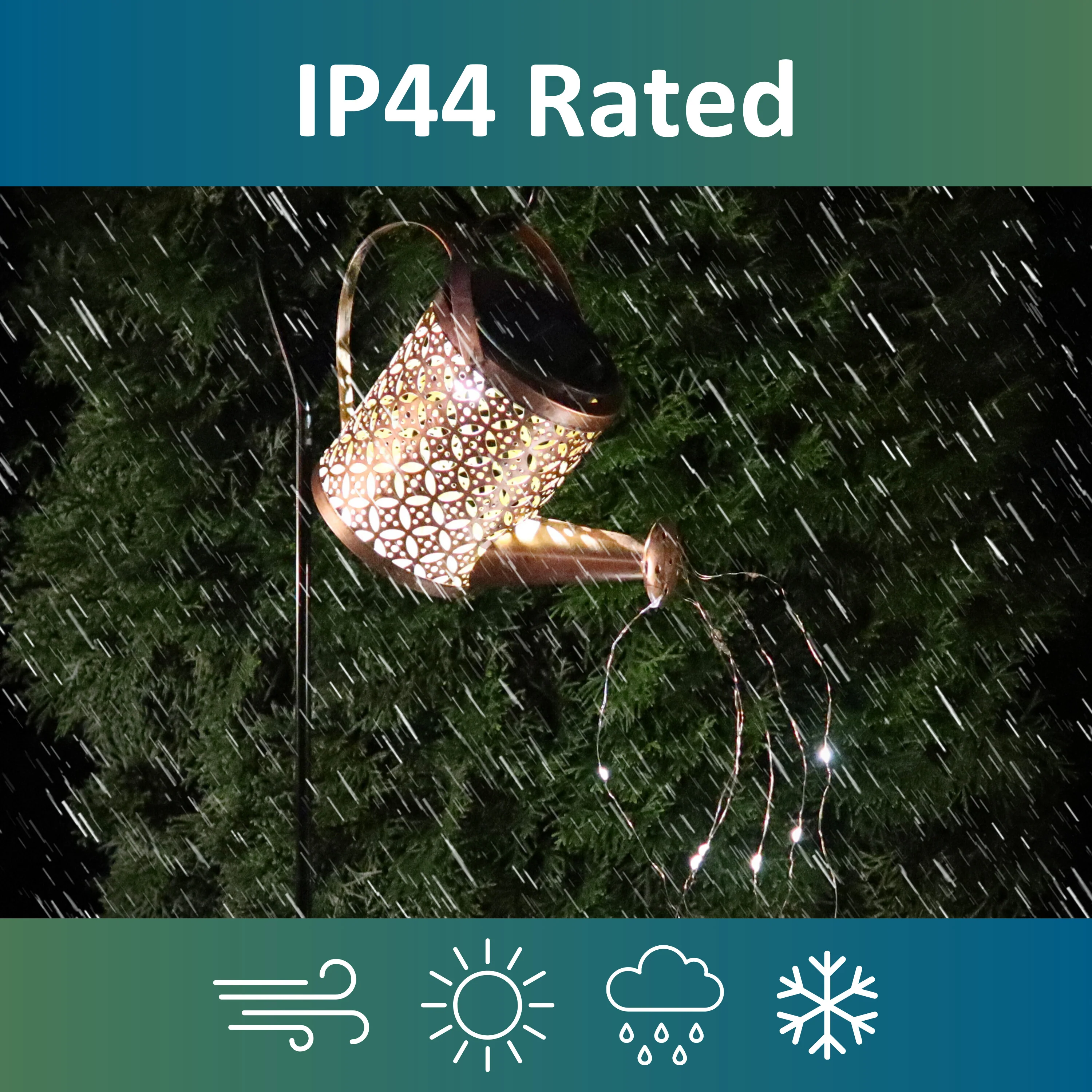 Solar Watering Can Landscape LED Light - Image 6
