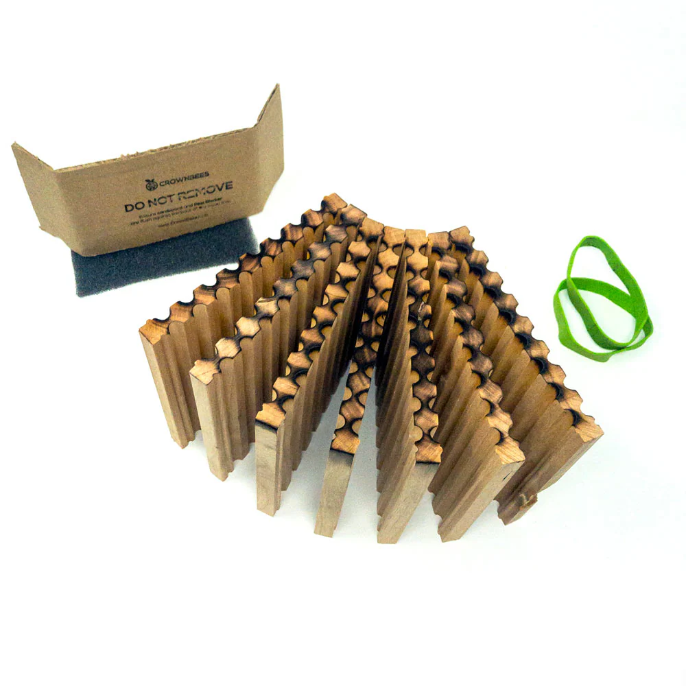 Spring Reusable Wood Trays for Mason Bees - 8mm - Image 6