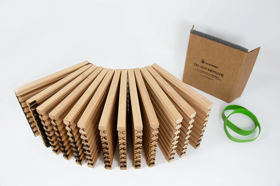 Spring Reusable Wood Trays for Mason Bees - 8mm - Image 7