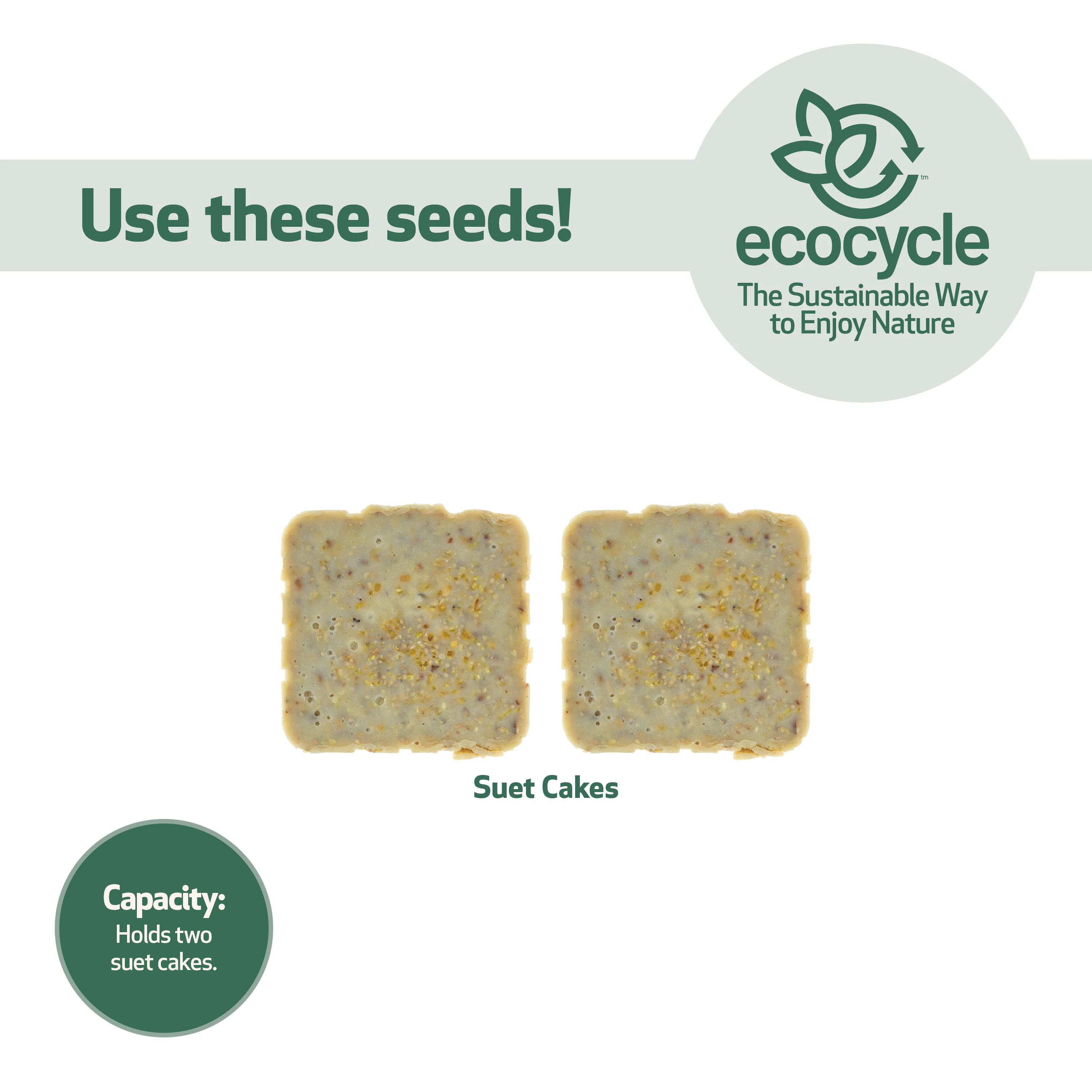 Suet Snacker Recycled Plastic Bird Feeder - Image 6