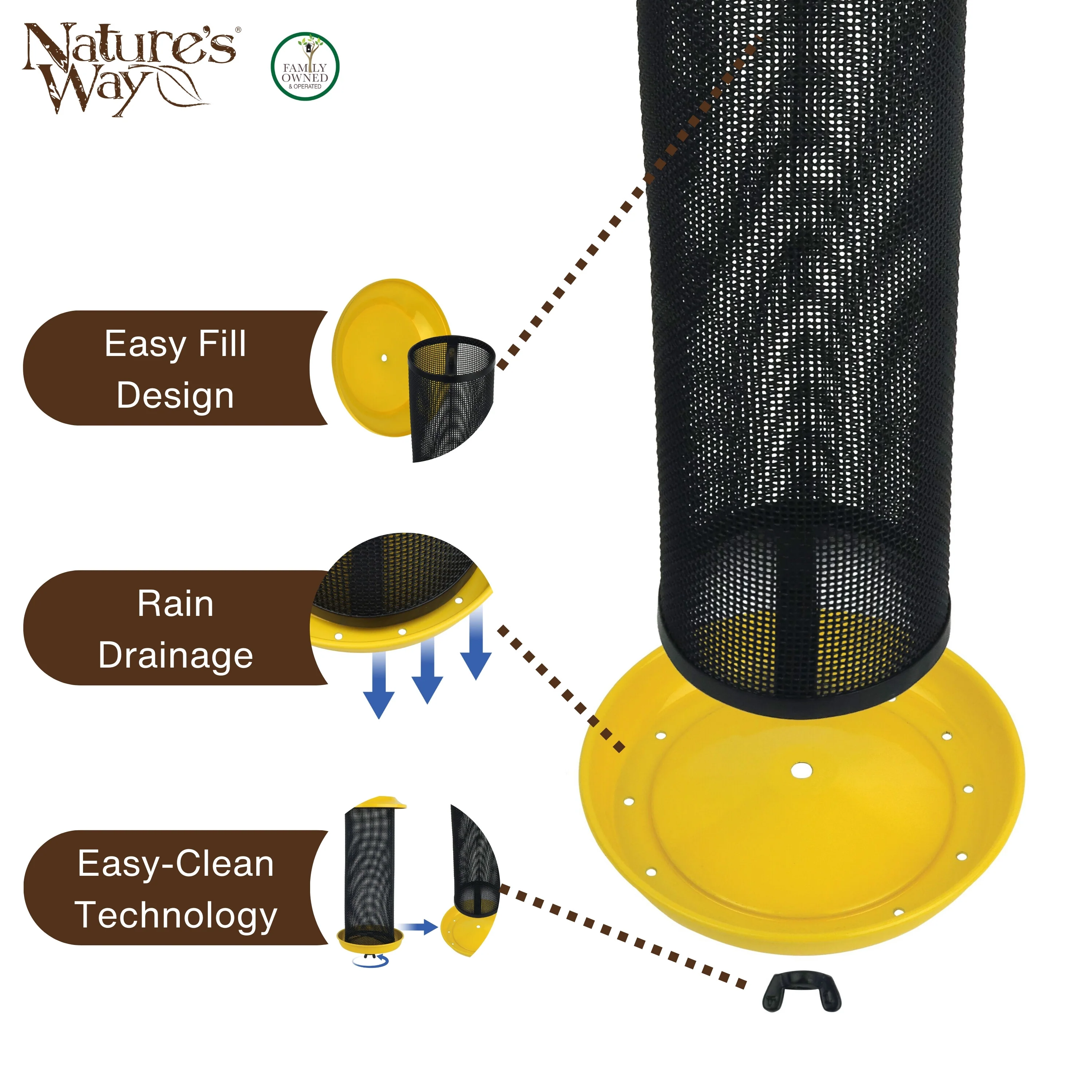 Sunglow Metal Mesh Thistle Bird Feeder - Image 4