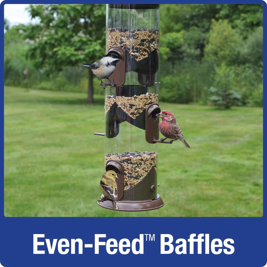 Wide Deluxe Funnel Flip-Top Tube Feeder - Image 2